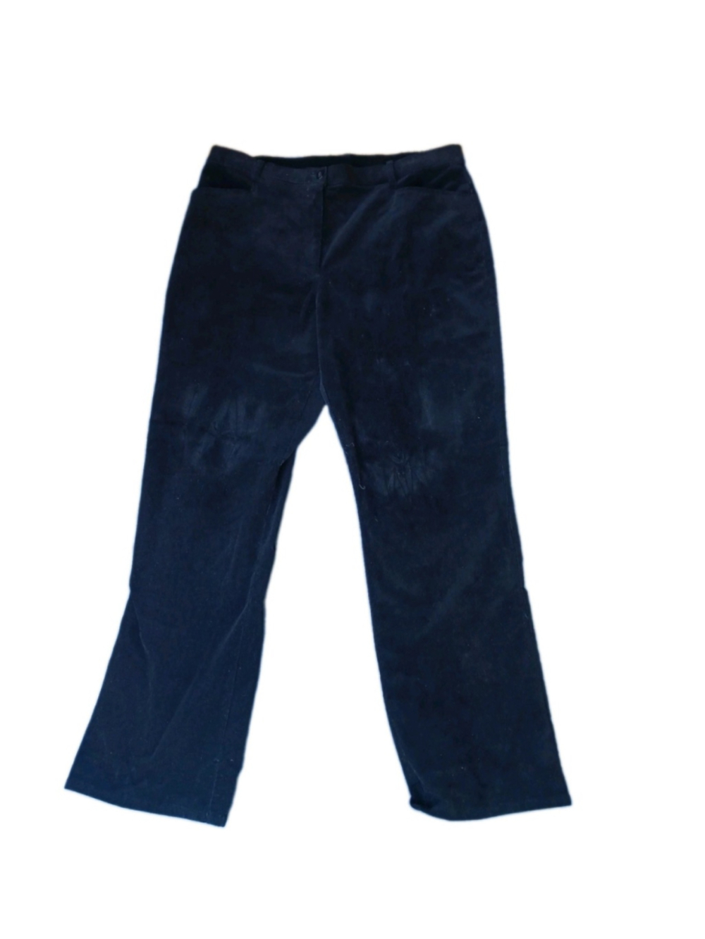 Orvis Pants Womens 14 Black Corduroy Chino Casual Stretch Flex Flat Front